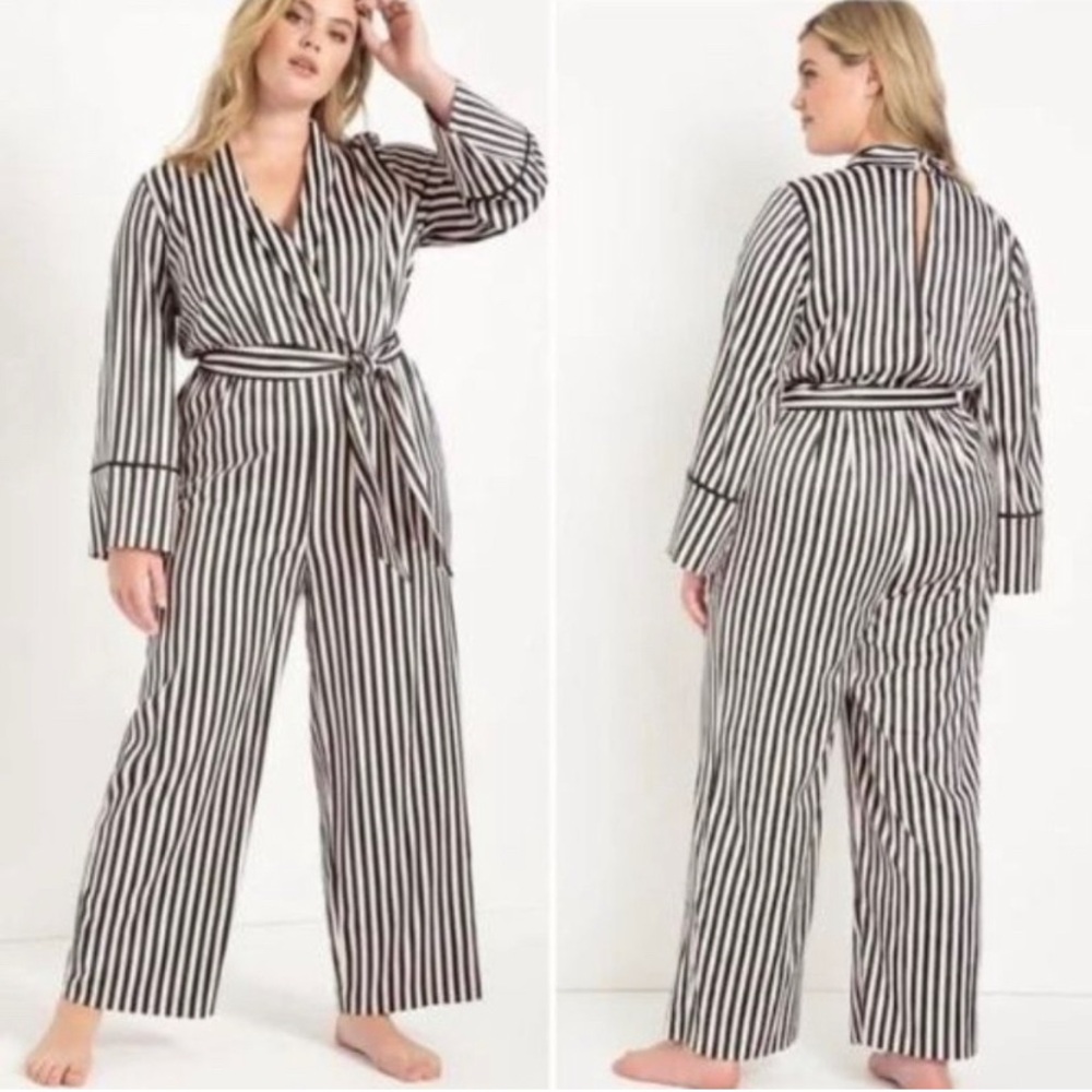 COPY - NWT ELOQUII Pink & Black Jumpsuit